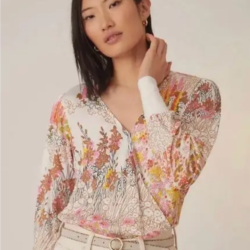 Anthropologie- Tiny Callie Floral Blouse